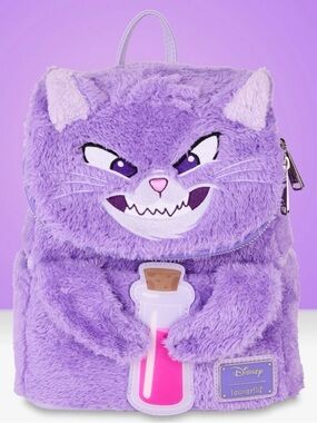 Loungefly Purple Yzma Cat Plush Mini Backpack